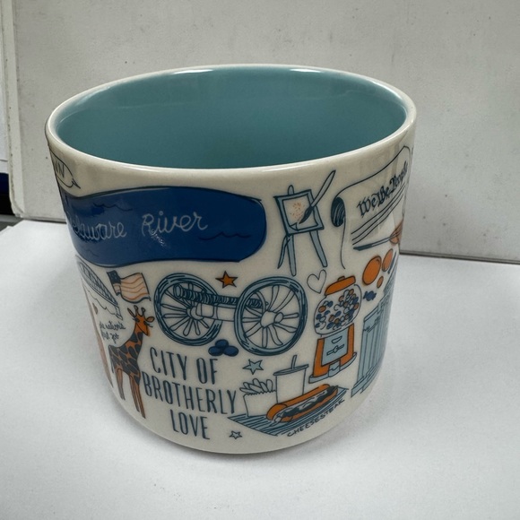 Philadelphia Themed Mug - White and Blue - Picture 2 of 5